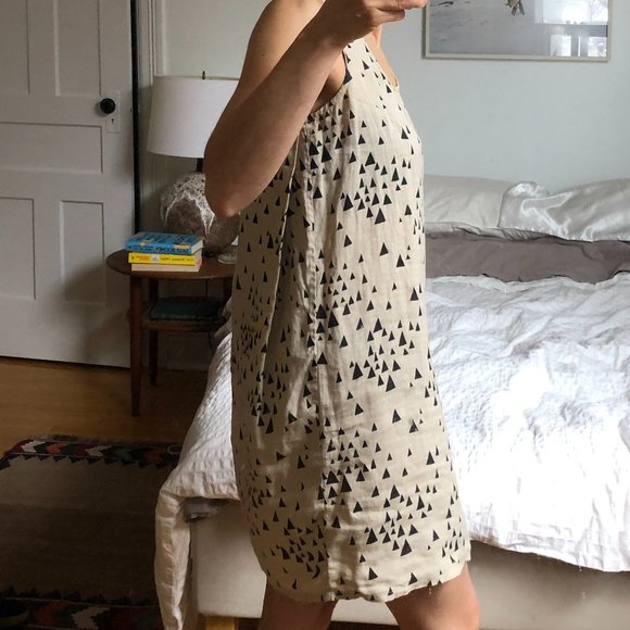 MOCIUN Linen Dress Hand-printed - Picture 4 of 6